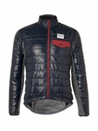 Café du Cycliste - Albertine Fleece and Quilted Shell Cycling Jacket - Blue