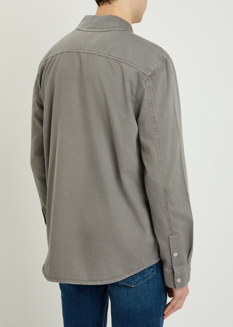 Paige Cotton-blend Shirt Grey