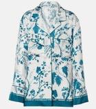 Erdem Floral silk pajama shirt