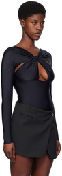 Coperni Black Twisted Bodysuit