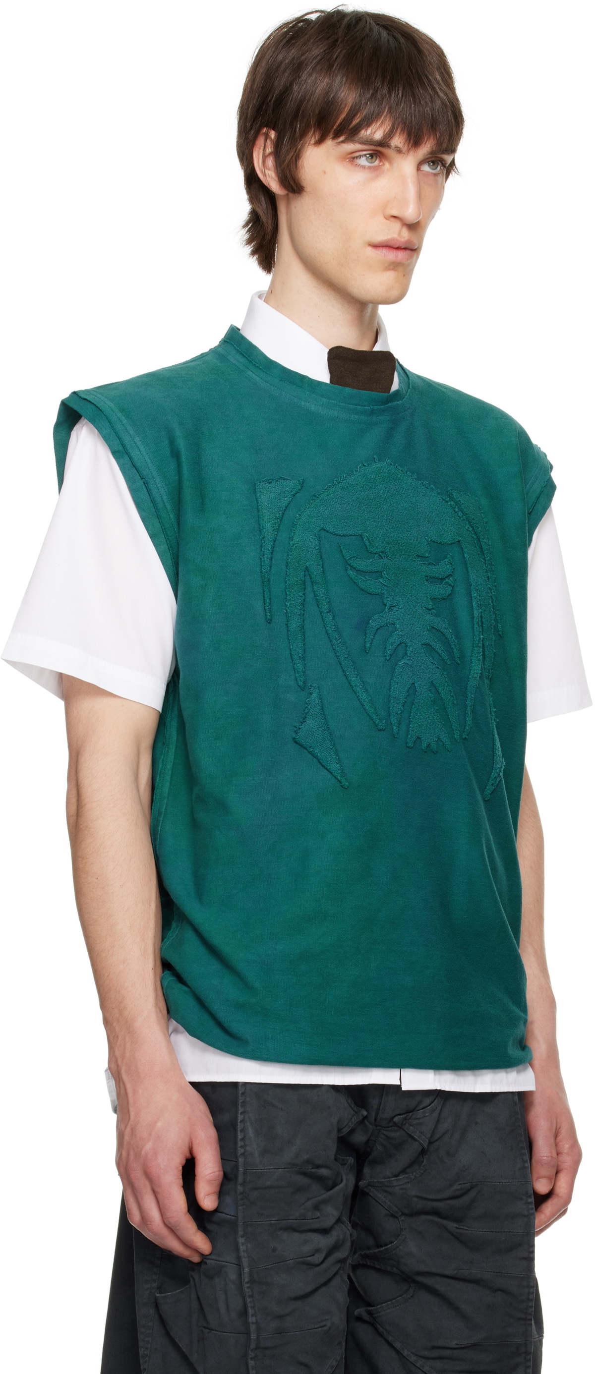 YAKU Blue Fossil Tank Top