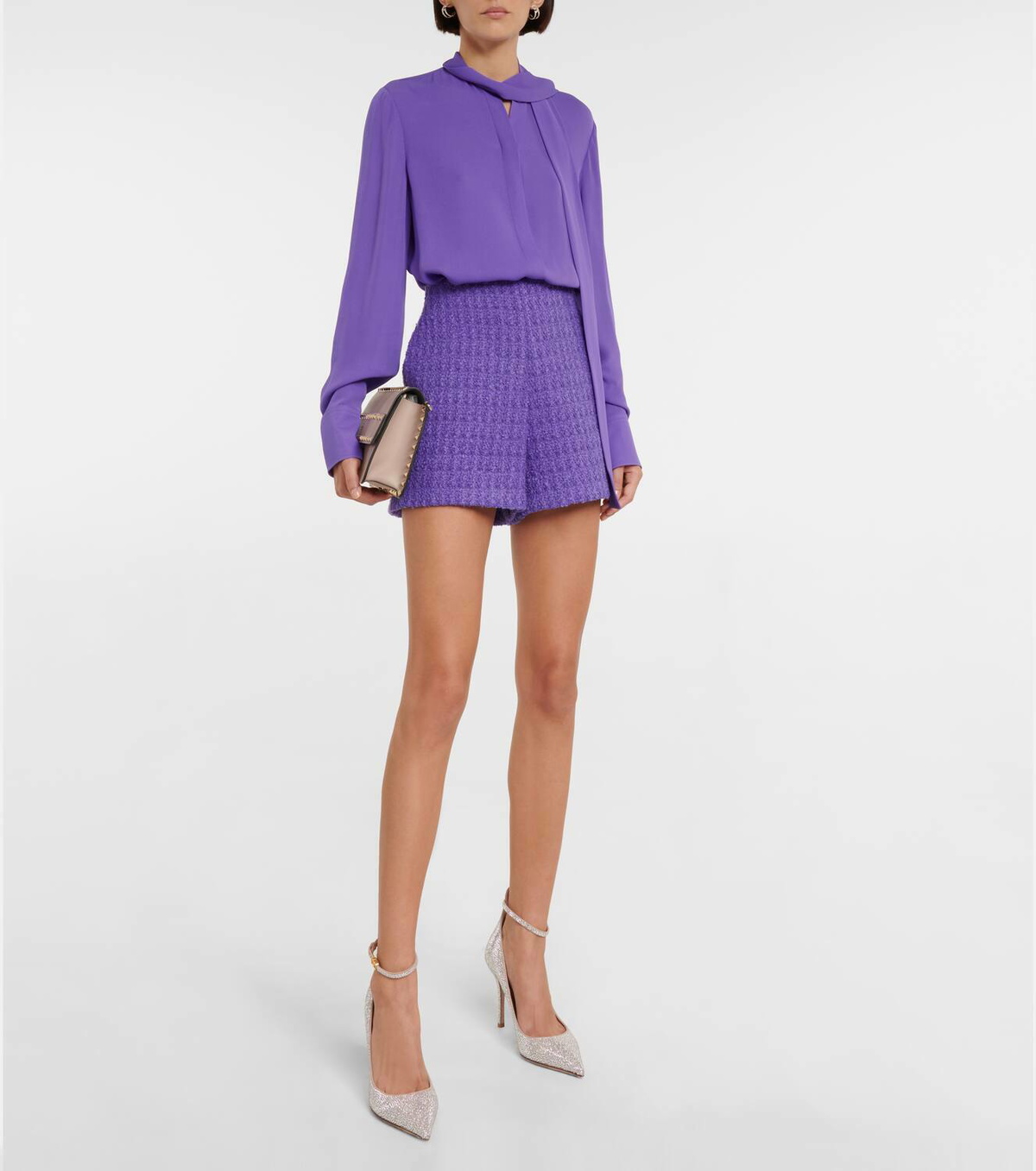 Valentino Gray Modal Shorts