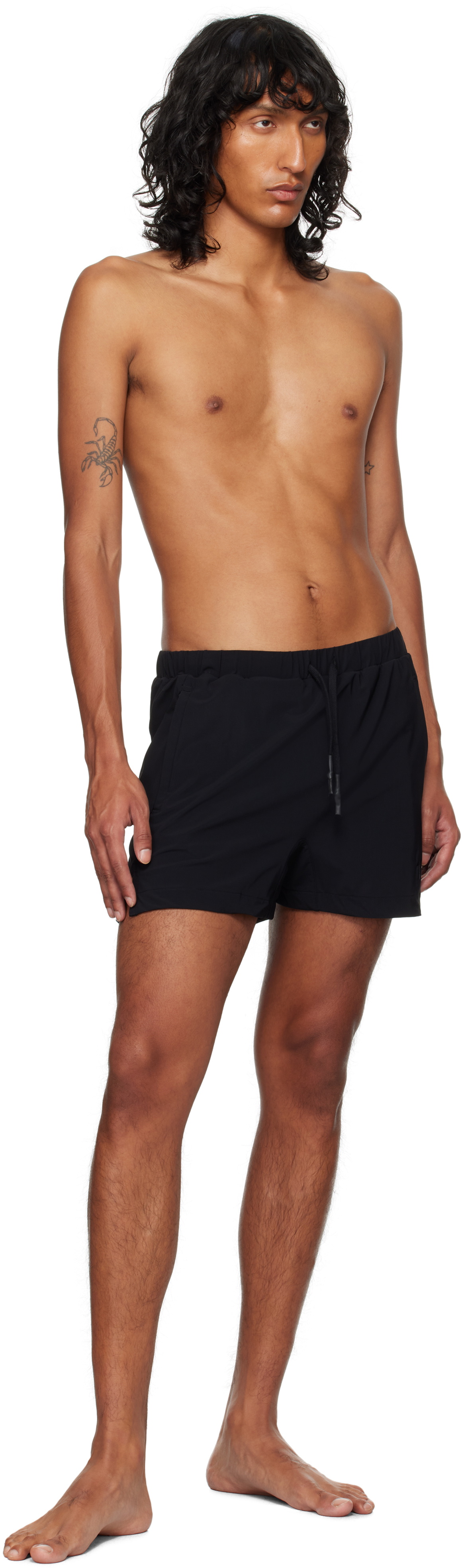 11 by Boris Bidjan Saberi Black ST SW1 Swim Shorts