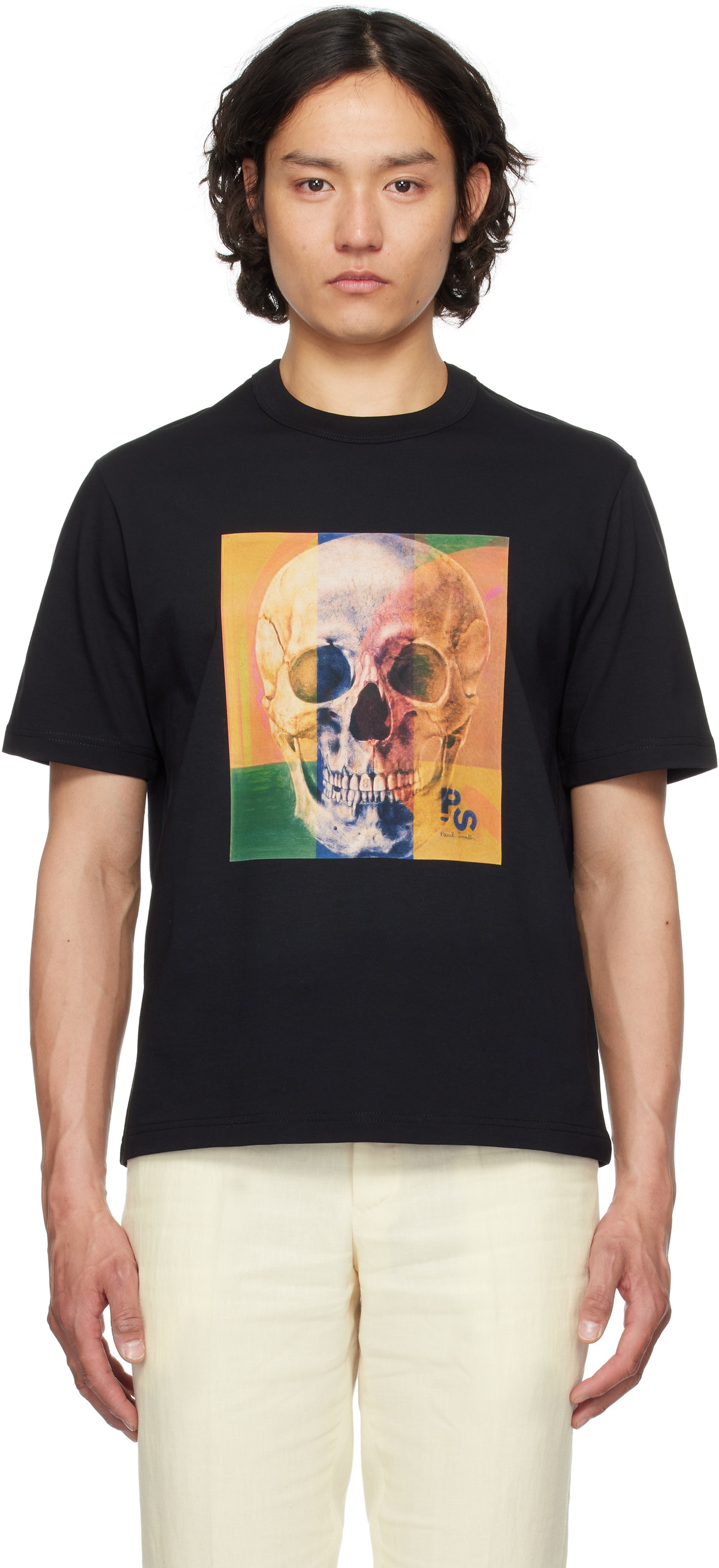 PS by Paul Smith Black Skull Square T-shirt