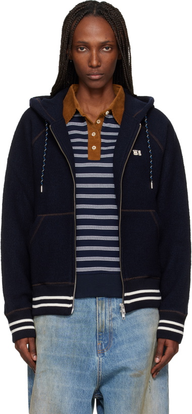 Photo: Wales Bonner Navy 'The October' Hoodie