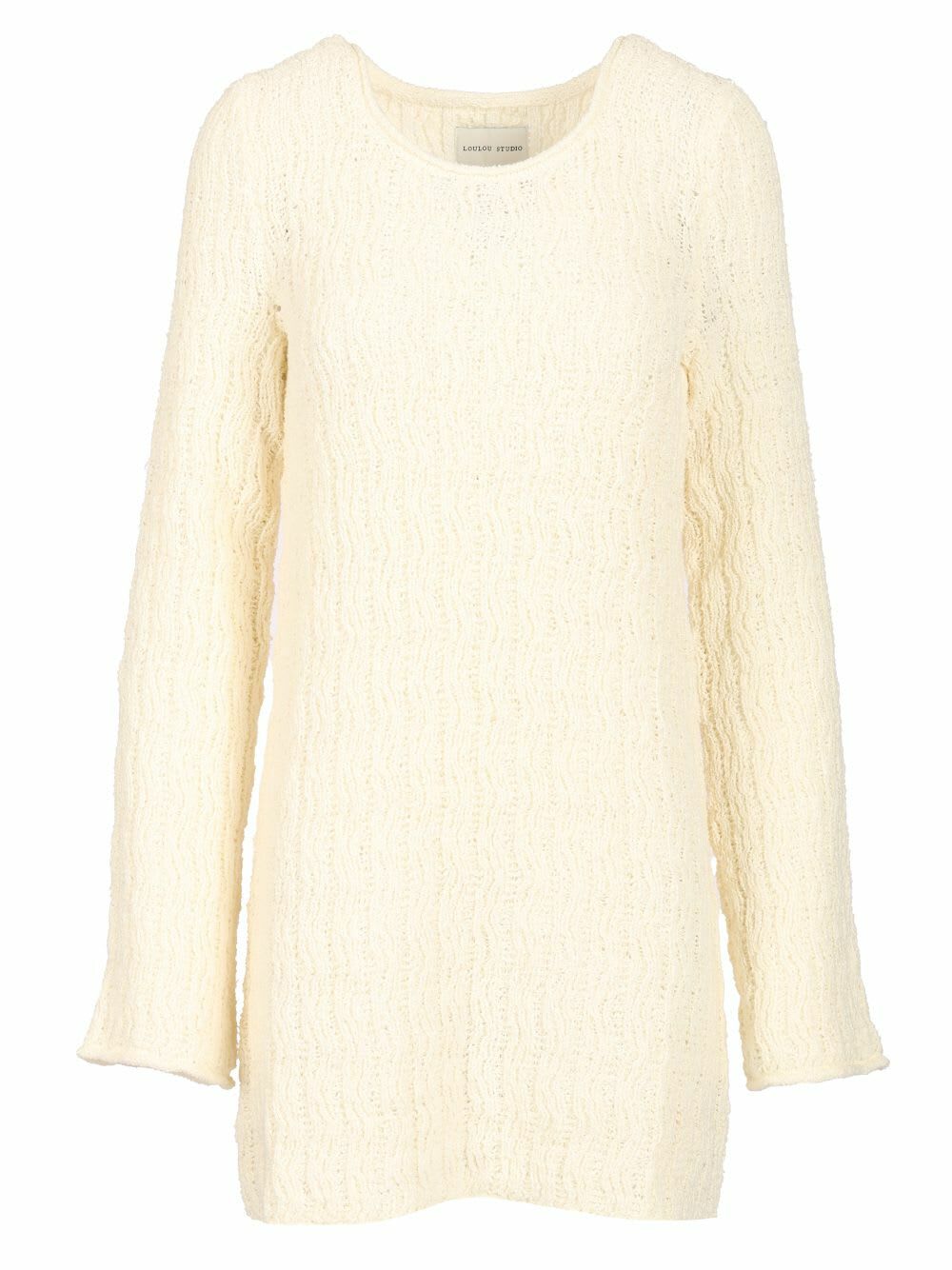 LOULOU STUDIO Evan Lace Stitch Mini Dress Loulou Studio