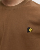 Market Smiley T Shirt 3 Pack Brown - Mens - Shortsleeves