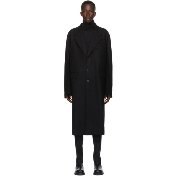 Photo: Valentino Black Wool Long Coat