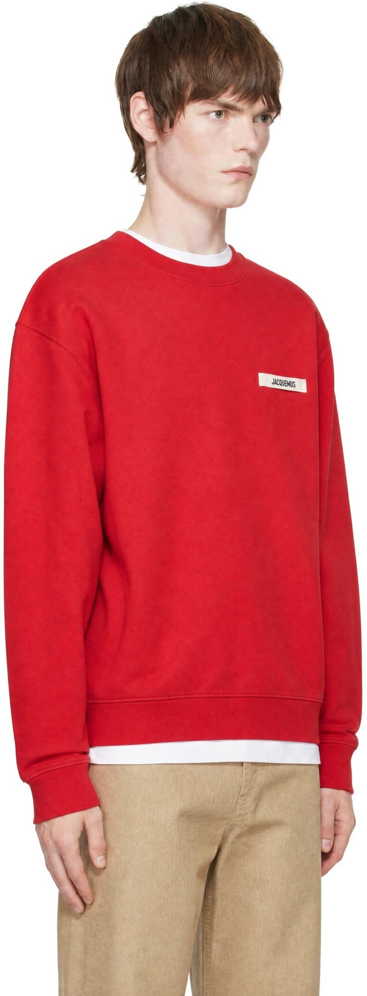 JACQUEMUS Red 'The Gros Grain' Sweatshirt