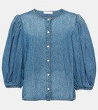 Chloé Cotton and linen denim blouse