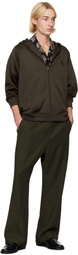 NEEDLES Brown Zipped Hoodie