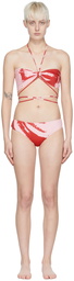 ioannes Red Polyester Bikini