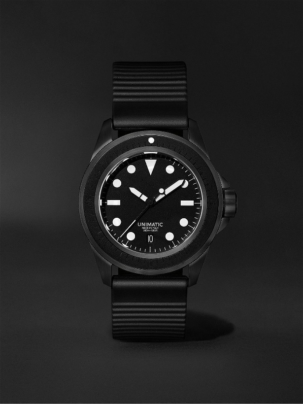 Photo: UNIMATIC - Modello Uno Limited Edition Automatic 40mm Stainless Steel and TPU Watch, Ref. No. US1-MPN
