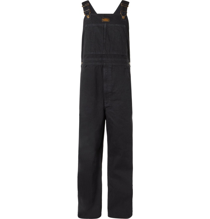 Photo: Neighborhood - Booker Denim Dungarees - Black