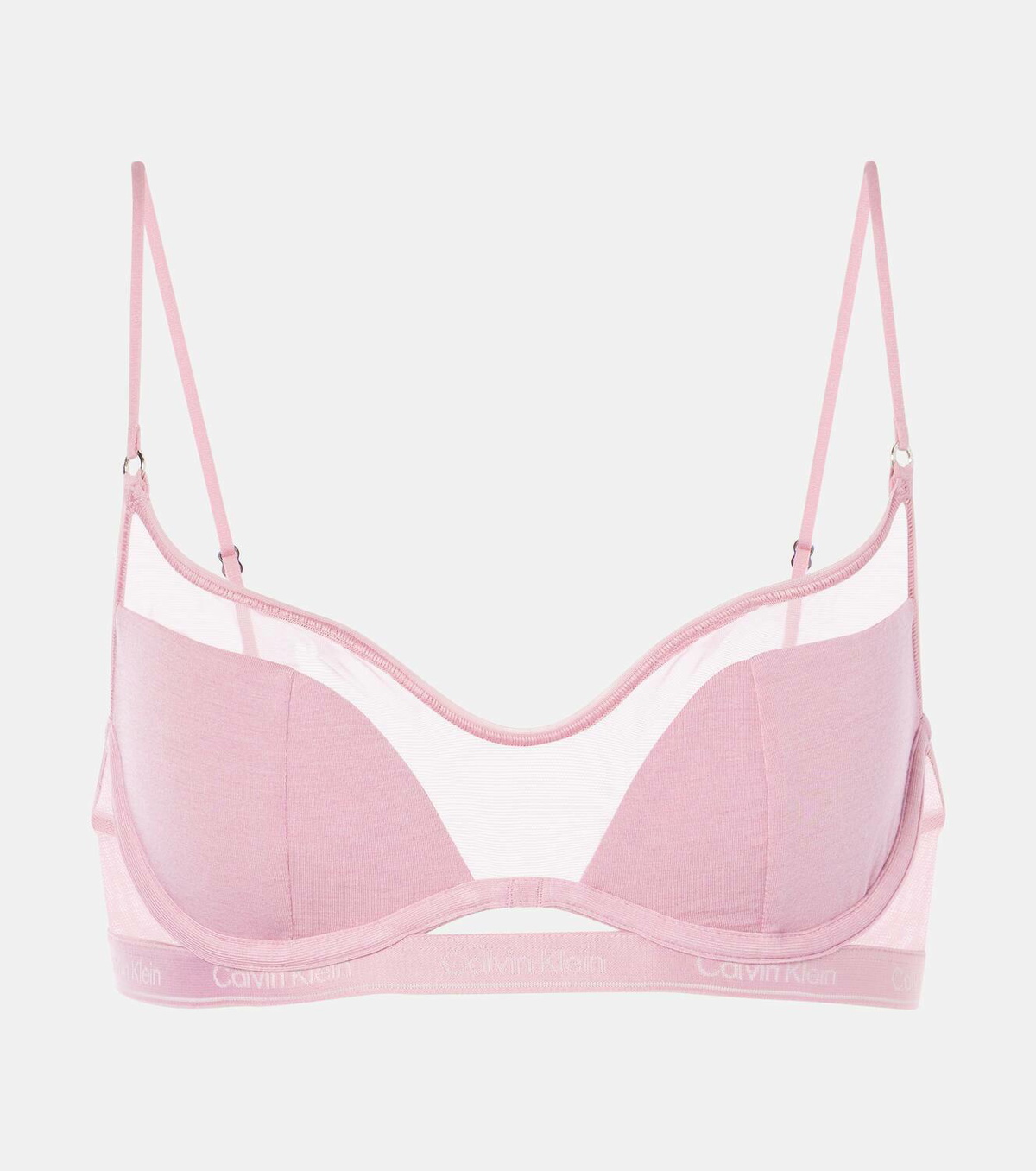 Nensi Dojaka x Calvin Klein mesh-trimmed bralette