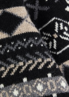 Skall Studio Ellinor Fair-Isle Wool Jumper Black Grey