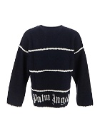 Palm Angels Monogram Striped Sweater