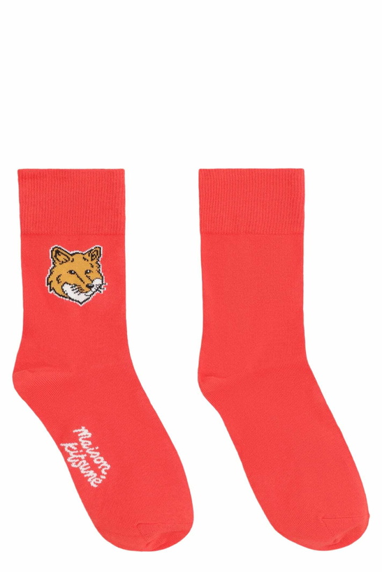 Photo: Maison Kitsuné Cotton Socks With Logo
