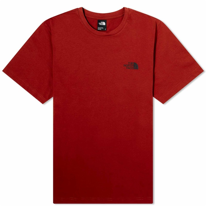 Photo: The North Face Men's Simple Dome T-Shirt in Iron Red
