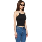 SLVRLAKE Black Fitted Rib Tank Top