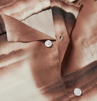 Stüssy - Camp-Collar Printed Voile Shirt - Brown
