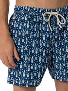 MC2 Saint Barth Man Lightweight Fabric Swim-shorts Lighting Micro Fantasy With Sambuca Molinari Print| Sambuca Molinari Special Edition