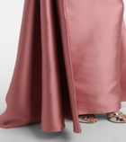 Solace London Strapless satin gown