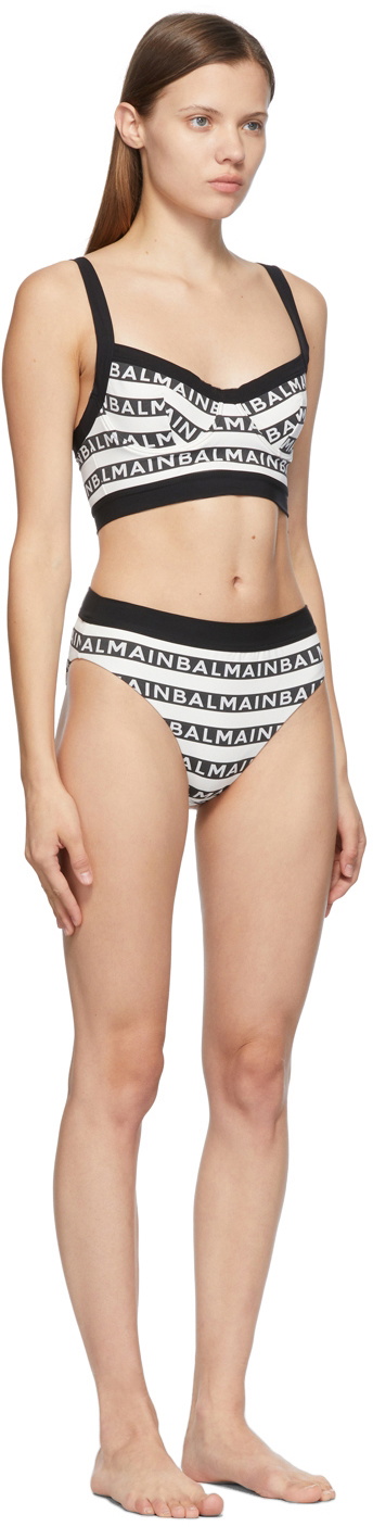 BALMAIN Bikini Set in Black & White