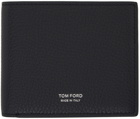 TOM FORD Navy Leather Bifold Wallet