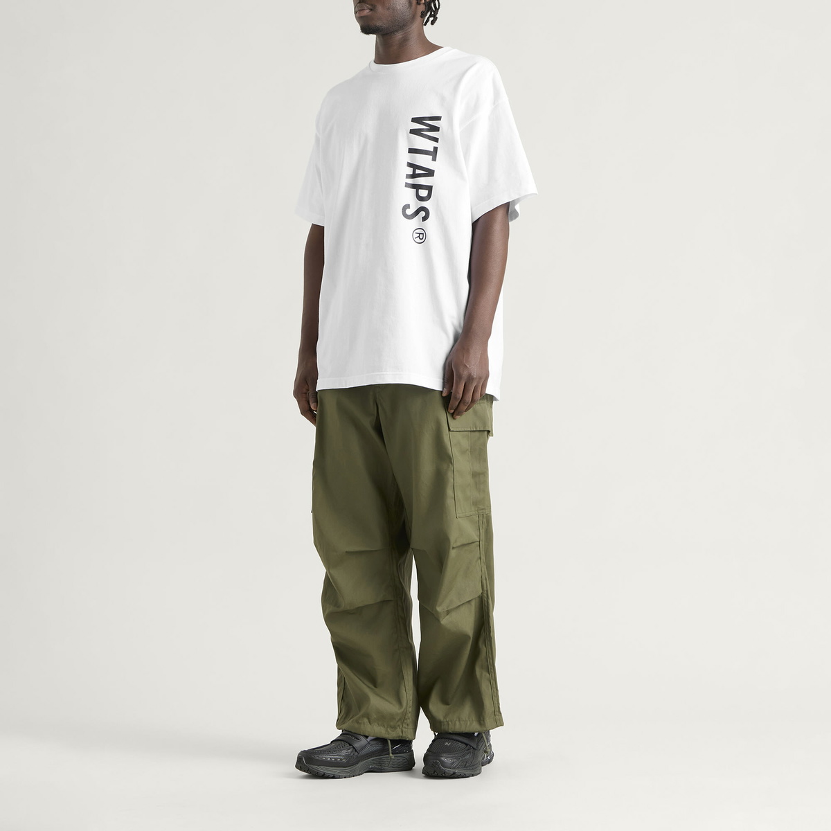 WTAPS Men's Sign Short Sleeve T-Shirt in White