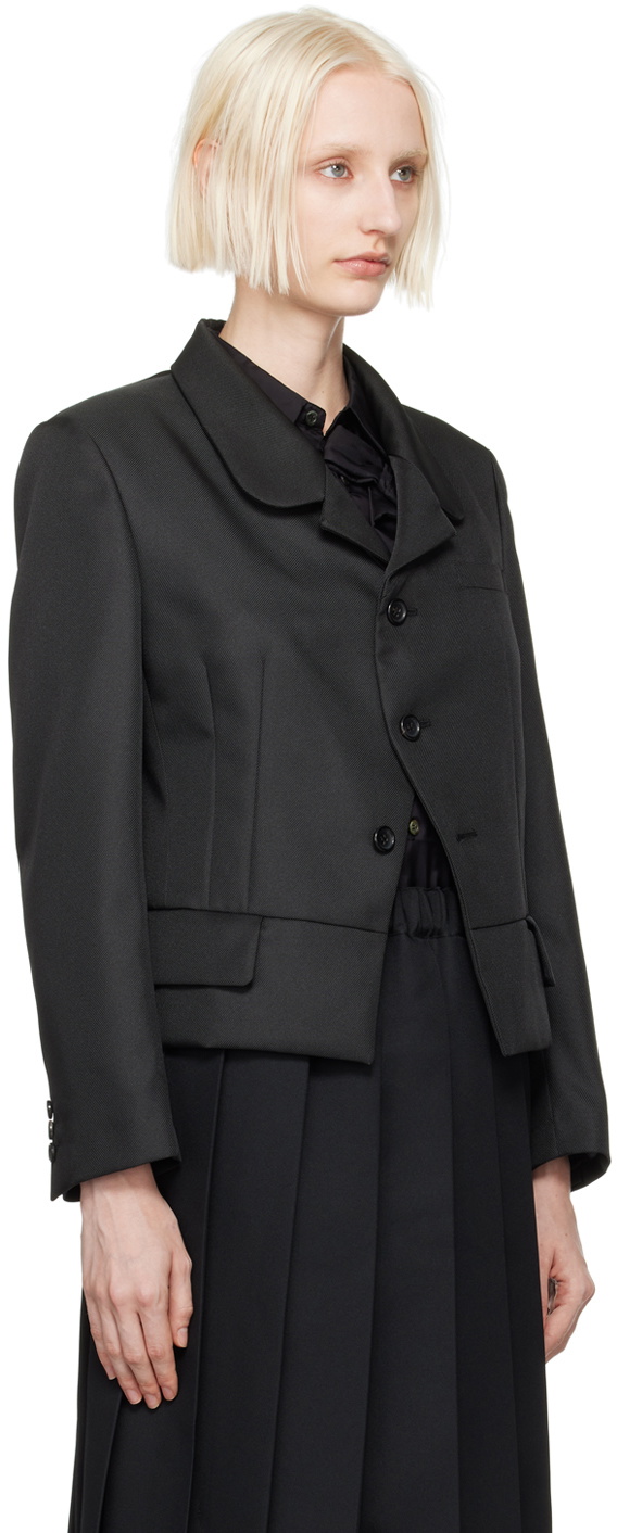 Comme des Garçons Comme des Garçons Black Notched-Lapel Blazer