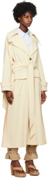 REMAIN Birger Christensen Yellow Belted Trench Coat