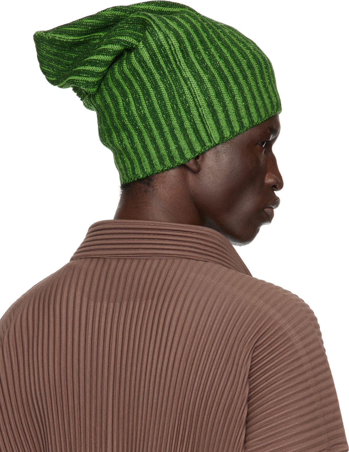 BEANIE SCARF HOMME PLISSÉ ISSEY MIYAKE HOMME PLISSÉ ISSEY MIYAKE Brown Beanie Scarf Homme Plisse