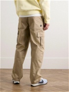 Nike - Club Straight-Leg Logo-Embroidered Cotton-Blend Ripstop Cargo Trousers - Neutrals