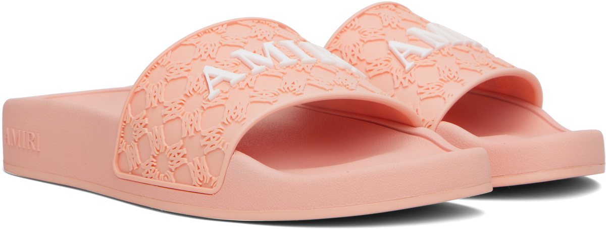 AMIRI Pink MA Quad Pool Slides Amiri