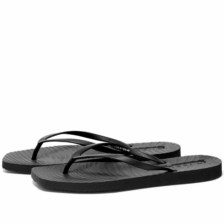 Photo: Sleepers Tapered Signature Flip Flop in Black