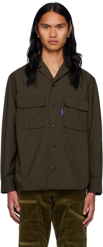 Photo: Comme des Garçons Homme Khaki Buttoned Shirt