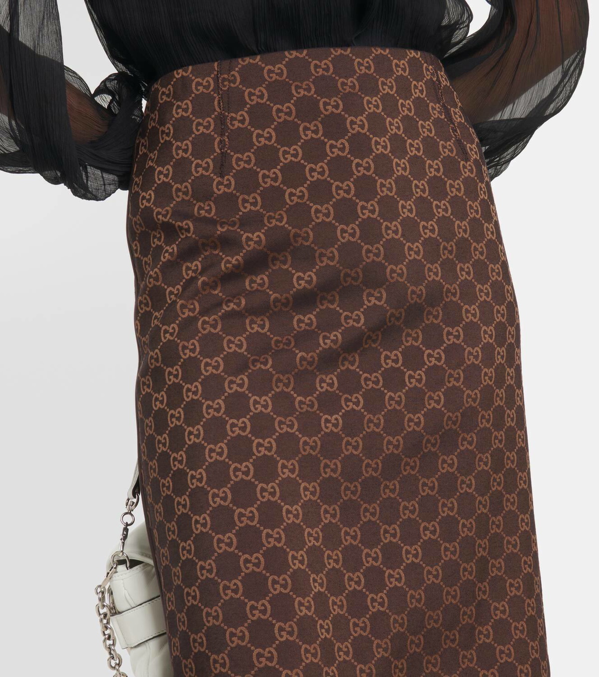 Gucci GG jacquard pencil skirt Gucci
