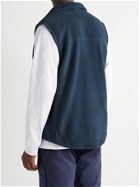 PATAGONIA - Classic Logo-Appliquéd Synchilla Recycled Fleece Vest - Blue