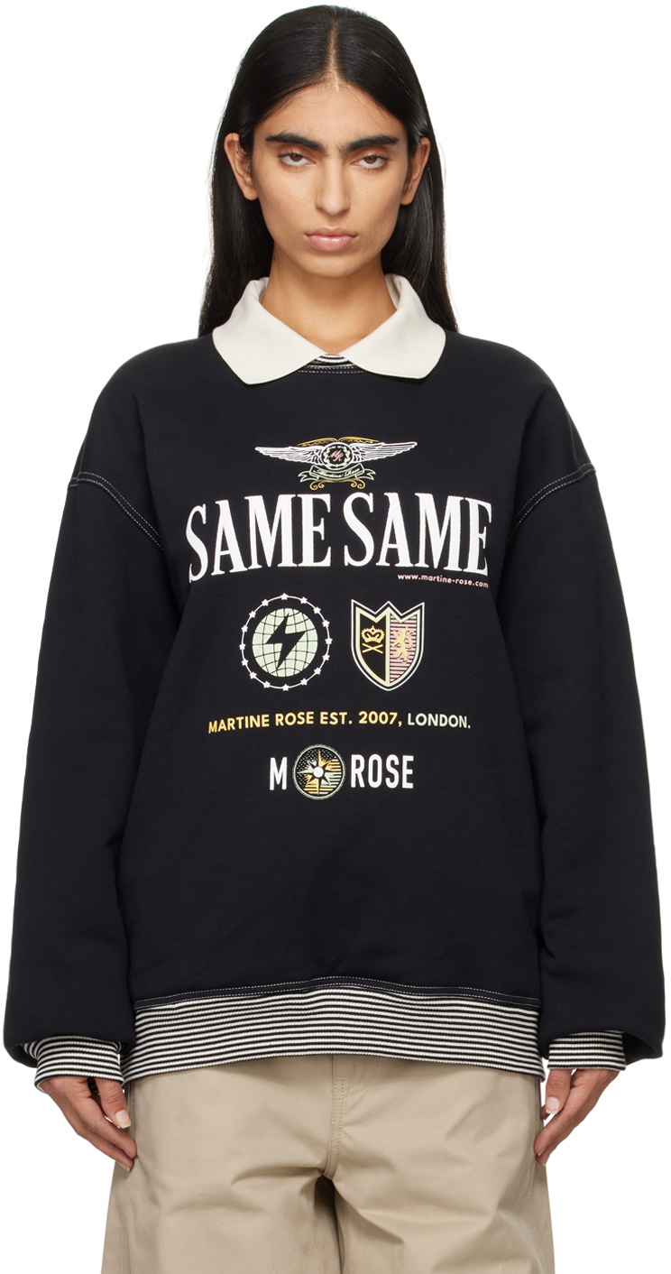 Martine Rose Black Polo Neck Sweatshirt Martine Rose