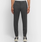 Incotex - Dark-Grey Tapered Wool-Blend Trousers - Dark gray