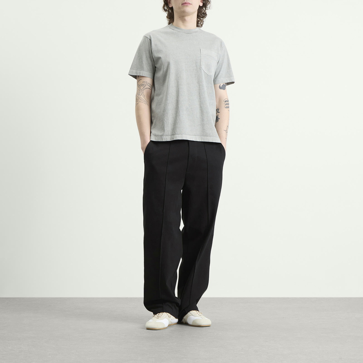 Lady White Co. Men's Municipal Pocket T in Pigment Chalk