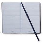 Smythson - Panama Bright Ideas Cross-Grain Leather Notebook Set - Blue