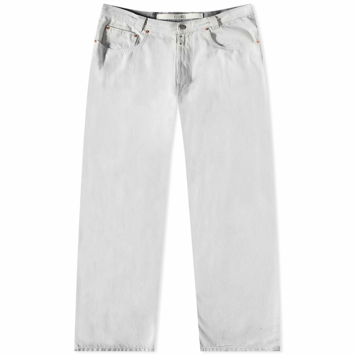 Photo: MM6 Maison Margiela Men's Regular Fit 5 Pocket Jean in White