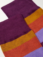 Paul Smith - Usher Striped Organic Cotton-Blend Socks