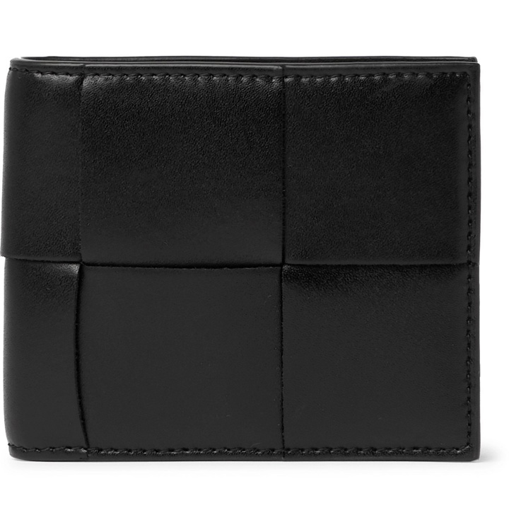 Photo: BOTTEGA VENETA - Intrecciato Leather Billfold Wallet - Black