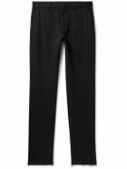 Zegna - Slim-Fit Straight-Leg Stretch-Cotton Twill Trousers - Black