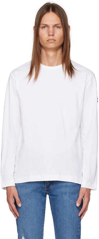 Photo: COMME des GARÇONS PLAY White Invader Edition Long Sleeve T-Shirt