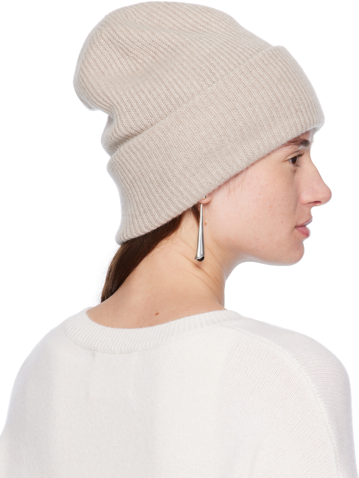 LISA YANG Beige 'The Stockholm' Beanie