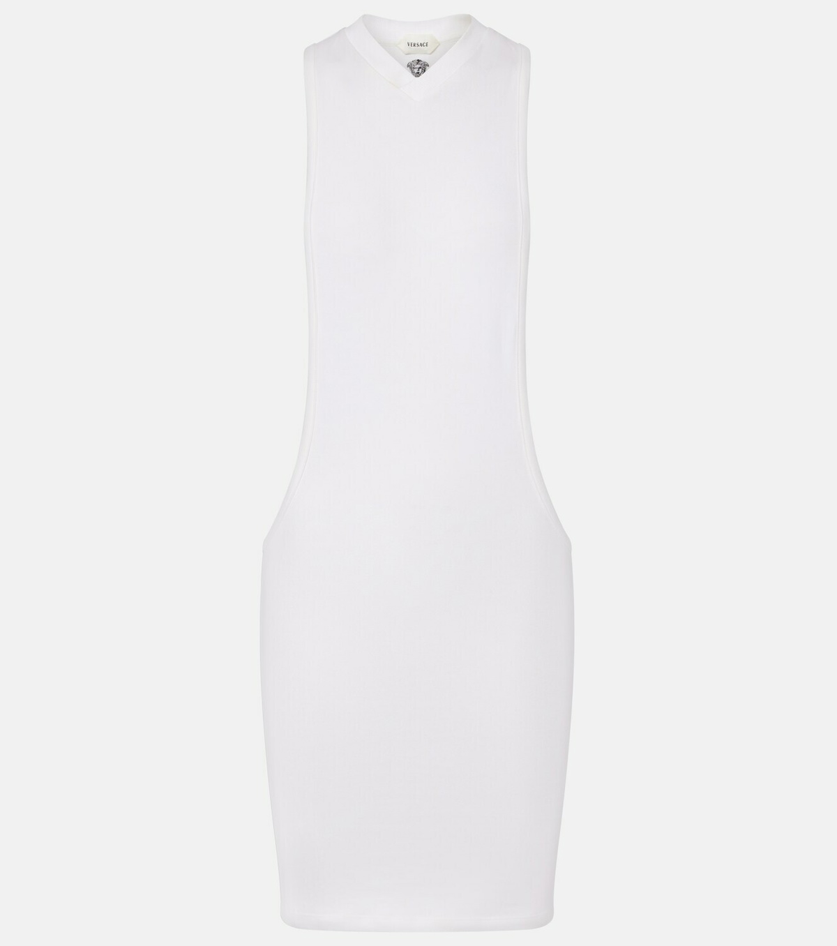 Versace Cotton-blend jersey minidress